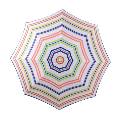 China Modern Wholesale Stripe Around Outdoor Umbrella Cheap Beach Umbrella for sale