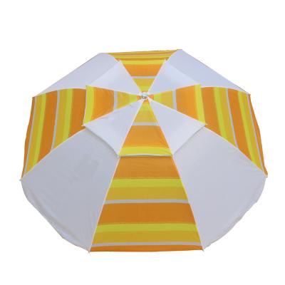 China 2022 6FT Modern White And Yellow Color Custom Market Outdoor Cheap Umbrellas Fringe Round Beach Umbrellas for sale