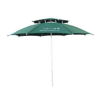 China 2020 Sun Outdoor Furniture And Fabric Double Layer Waterproof Material Garden Parasol Umbrella for sale