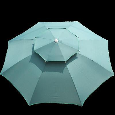 China 2022 Modern Wholesale Ex-factory Price Double Layer Sun Garden Umbrella Outdoor Parasols Market Big Umbrella for sale