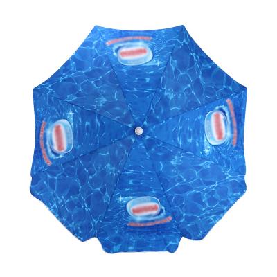 China Best LOGO Outdoor Umbrella Large Cheap 2022 Modern Custom Advertising Sale Promotional Beach Umbrella for sale