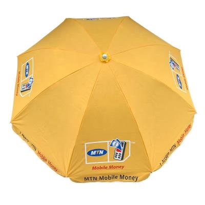 China 2022 Modern Custom Big Logo Outdoor Advertising Sun Umbrella Large Beach Umbrella Sunshade And Rain for sale