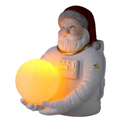 China Creative Gift The Christmas Ornament ZC Resin Lamp OEM Resin Lamp Christmas Ornament Home Night Light Christmas Ornament Santa Claus for sale