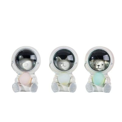 China New Europe OEM Galaxy ZC Galaxy Guardian Astronaut Animal Cute Resin Night Light Star Light Custom Resin Crafts for sale