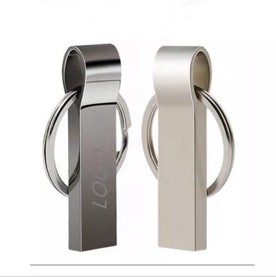 China Promotional Gifts Original Flash Drive 16GB 32GB 64GB 128GB Metal Business Disk Memory USB Key Chain Stick Advertising-Wholesale for sale