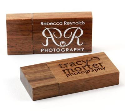 China Advertising-Wholesale Promotional Gifts Walnut Maple Wood USB 3.0 Personalized Wooden USB Flash Drive 8GB 16GB 32GB With Box Wedding Birthday Logo Photography Gifts for sale