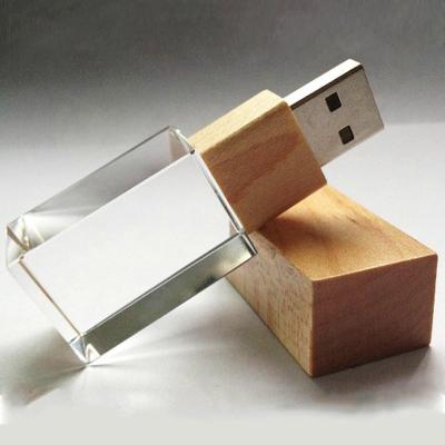 China OEM Wholesale USB Gifts USB Flash Drive Crystal Flash Drive High-Speed ​​32gb 64gb USB Key 3.0 Promotional Wooden Bulk Disk Advertising-Wholesale 8gb 16gb Pen Drive U for sale