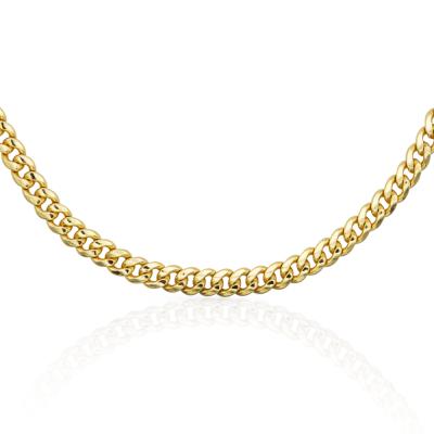 China Vintage Chris April Silver 925 Gold Plated Heavy Handcrafted Cuban Link Chain Necklaces For Men for sale