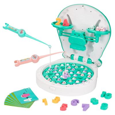 China Kids Play Amazon Best Seller Educational Toys for Kids Interactive Fishing Set with Music, 4 in 1 Balance Game Fishing Toys for Kids for sale