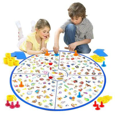 China Eco-Friendly Educational Toys for Kids Puzzle Brain Reaction Training Family Game Detectives Card Watching Chart Kids Board Games for sale