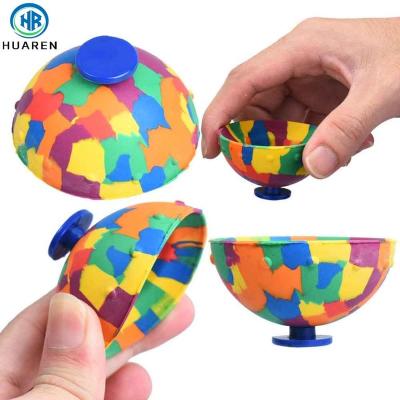 China Sports Toy Promotion Small Kids Hip Hop Hops Wiggle Toys Half Bounce Bowl Magic Jumping Jump Rubber Bouncing Ball for sale