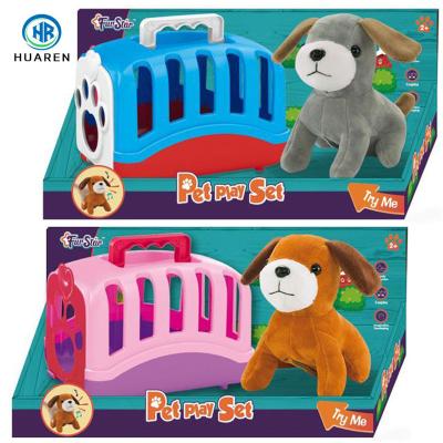 China Pet Toy Electronic Plush Animal Cage Toy Pretend Play House Doctor Pet Toys Dog for sale