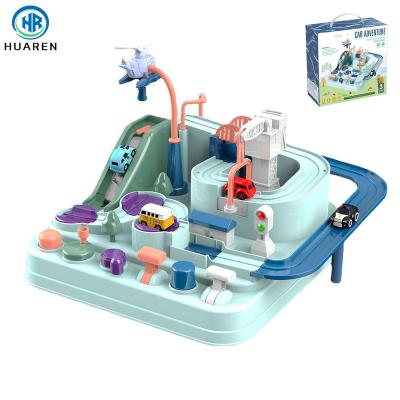 China Toy Chenghai Manufacturer Educational Toddler Racing Car Adventure Preschool Game Slot Puzzles Tracks Garage Toys for sale