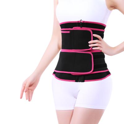 China OEM Breathable Neoprene Sauna Sweat Control Tummy Belt Waist Trainer Double Breast Trainer For Women Weight Loss for sale