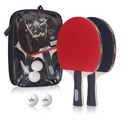 China Cheap 2022 Fast Speed ​​LOKI-K1000 Table Tennis Set Table Tennis Paddle For 2 Racket for sale