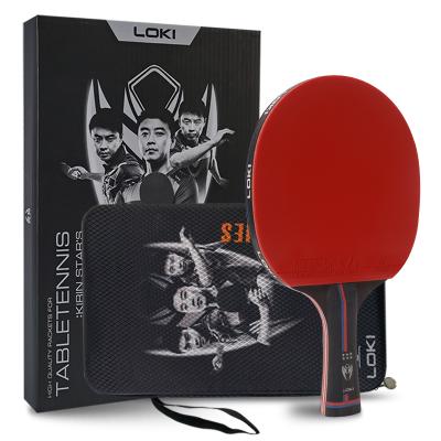 China Professional Fast Speed ​​LOKI Ping Pong K6 Star Carbon Fiber Blade Table Tennis Racket for sale