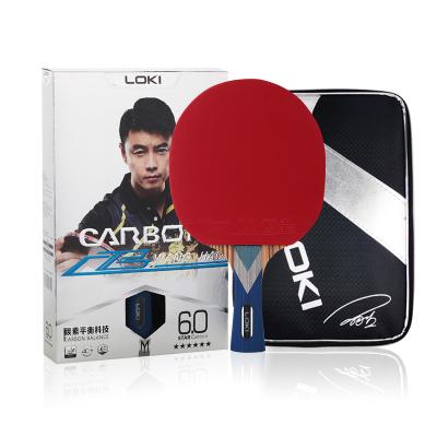 China Wood+Rubber+Sponge Loki Wholesale High Quality Series one bat 6 star table tennis racket for sale