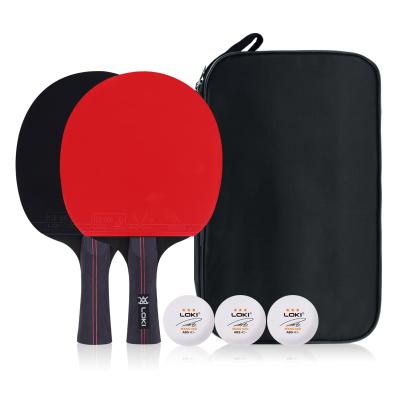 China LOKI Poplar Wood Ping Pong Paddle Ping Pong Bats Blades Table Tennis Racket Professional Portable for sale