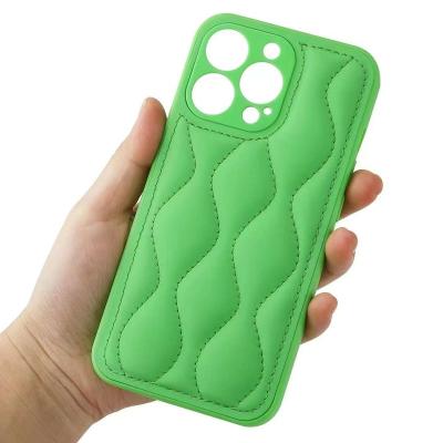 China Hot Selling New Shockproof Designed Down Jacket Fabric TPU Phone Case For Iphone 13 for sale