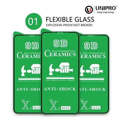 China Easy install retail or Anti-broken clear ceramic flexible screen protector 9D iphone max XS XR 11 MAX PRO screen protector 12 13 for sale