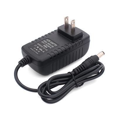 China Plastic ABS 12v 2 amp 2a dc 100v-240v 50-60hz input 24w output with US AU UK AC/DC plug in factory price high quality power adapter for sale