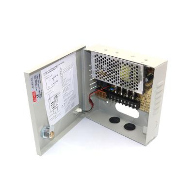 China YJS-A015 High Quality 4CH 12V 5A CCTV Power Supply Box CCTV Accessories Power Supply Switch Box for SMPS-5A- System 4CH CCTV for sale