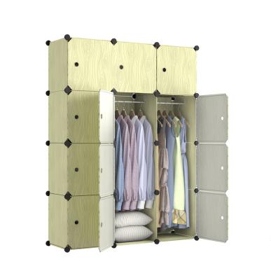 China Magic Wardrobe DIY Piece Wardrobe (Size) Adjustable Plastic Children's Combination Folding Collated Wardrobe Storage Cabinet for sale