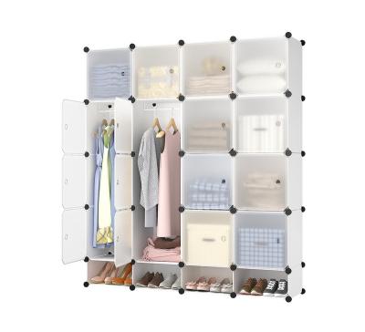 China Magic Wardrobe DIY Piece Wardrobe (Size) Adjustable Plastic Children's Combination Folding Collated Wardrobe Storage Cabinet for sale