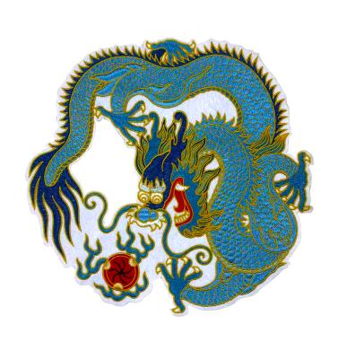 China 3D embroidery patches and woven iron on patch for clothing for sale