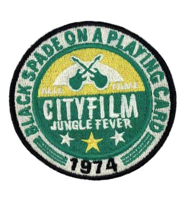 China 3D customer embroidery patches and woven iron on patch for apparel for sale