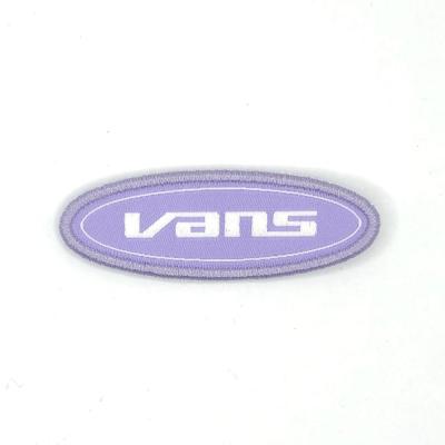 China High Quality Custom Brand Woven Embroidered Patch Viable For Apparel for sale