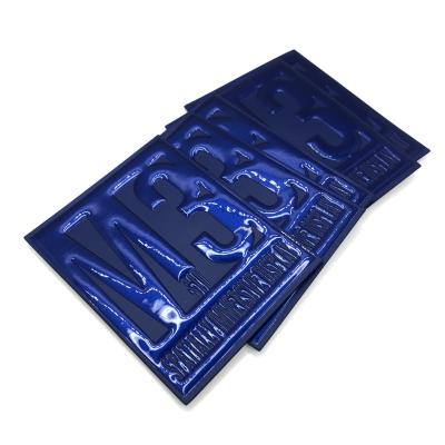 China Custom 3D Heat Transfer Badge Embossing Logo Embossed 3D TPU Patch For Sportwear for sale