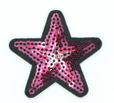 China Summerz Applique Star Patch Glitter Viable Sequins Sew On / Iron-on for sale