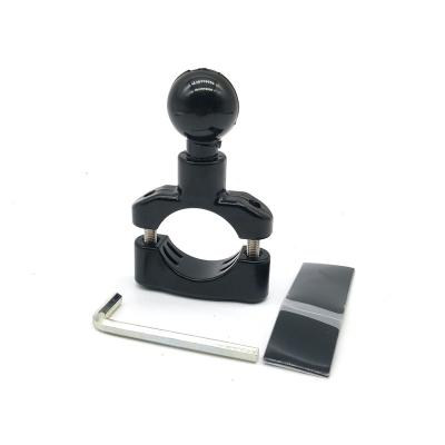 China Alloy+Rubber Aluminum Alloy 1inch Ball Mount Aluminum Base For Motorcycle Handlebar Mirror for sale