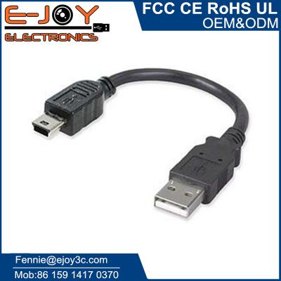 China OEM 90 Degree Angled Male End For Narrow Space Short USB 10cm Mini Cable For Charging And Data Transmission for sale