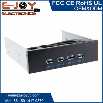 China Supports Hot Swap High Speed ​​4 Ports USB 3.0 USB Front Panel 5.25 For Desktop Computer for sale