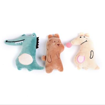 China Custom Viable Kangaroo Bear Crocodile Bear Cat Toy Cute Plush Toy Contains Catnip for sale