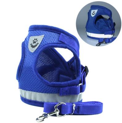 China Custom Type Reflective Pet Chest Harness Dog Lights Dog Leash Vest Type Rope for sale