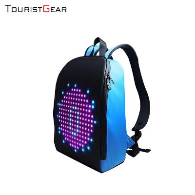 China With USB New Dynamic LED Screen Mobile Advertising School LED Billboard Walking Waterproof Backpack for sale