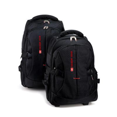 China Normcore/Minimalist Executive Rolling Wheeled Trolley Backpack Multi-use Travel Laptop Trolley Bag for sale