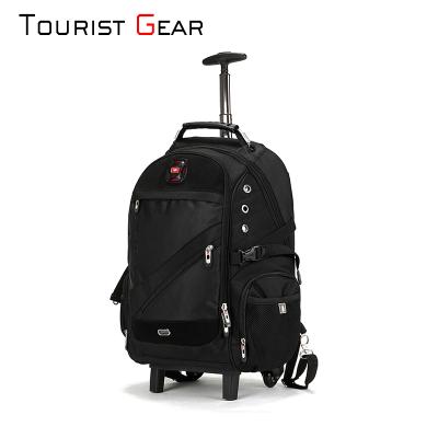 China china wholesale manufacturer new design fashion trolley backpack nylon fashion rolled trolley backpack bags with good quality for sale