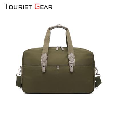 China Custom Waterproof Duffle Gym Sports Duffle Travel Bag Folding Nylon Carry Storage Duffle Bag Shoes Compartment for sale