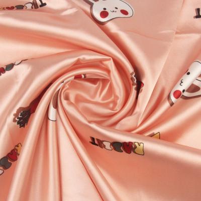 China NEW Polyester 50D*75D Light Memory Satin Spandex Silky Smooth Soft Satin Fabric For Wedding Party Dress Pajamas Sleepwear for sale