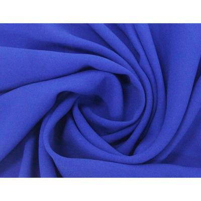 China Korean SolidTextile Habijabi Moss Crepe Fabric 120D Memory Stretch Moss Crepe Fabric High Dyed 100% Polyester Fabric For Women's Dress for sale