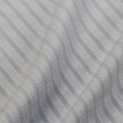 China Wholesale Jiulong Chiffon Polyester Fabric Crepe Stripe Chiffon Fashion Style Anti-static Fabric For Dresses for sale