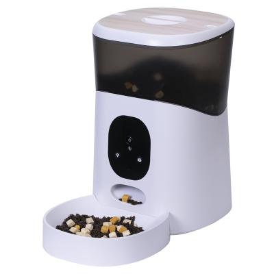 China Automatic pet feeder wifi bowl custom food slow feeder pet feeder dog bowl chip remote control automatic pets feeder for sale