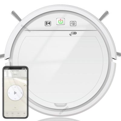 China Hotel Robotic Vacuum Cleaner Tuya Smart and Smart Life WiFi Apps Connect and Remote Control Aspiradora Robot 2500PA Suction Power for sale