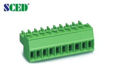 China 2-24 Poles Pluggable Terminal Block  Plastic Metal Connector -25°C To +85°C Operating Temperature for sale