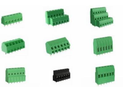 중국 10A 2P-28P 직각 와이어 주입구 단자 블록 PCB 피치 3.81 밀리미터 300v 판매용