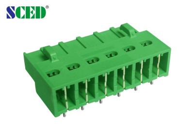 China 5.08mm Female Connector 300V Plug In Terminal Block Green Connector for sale